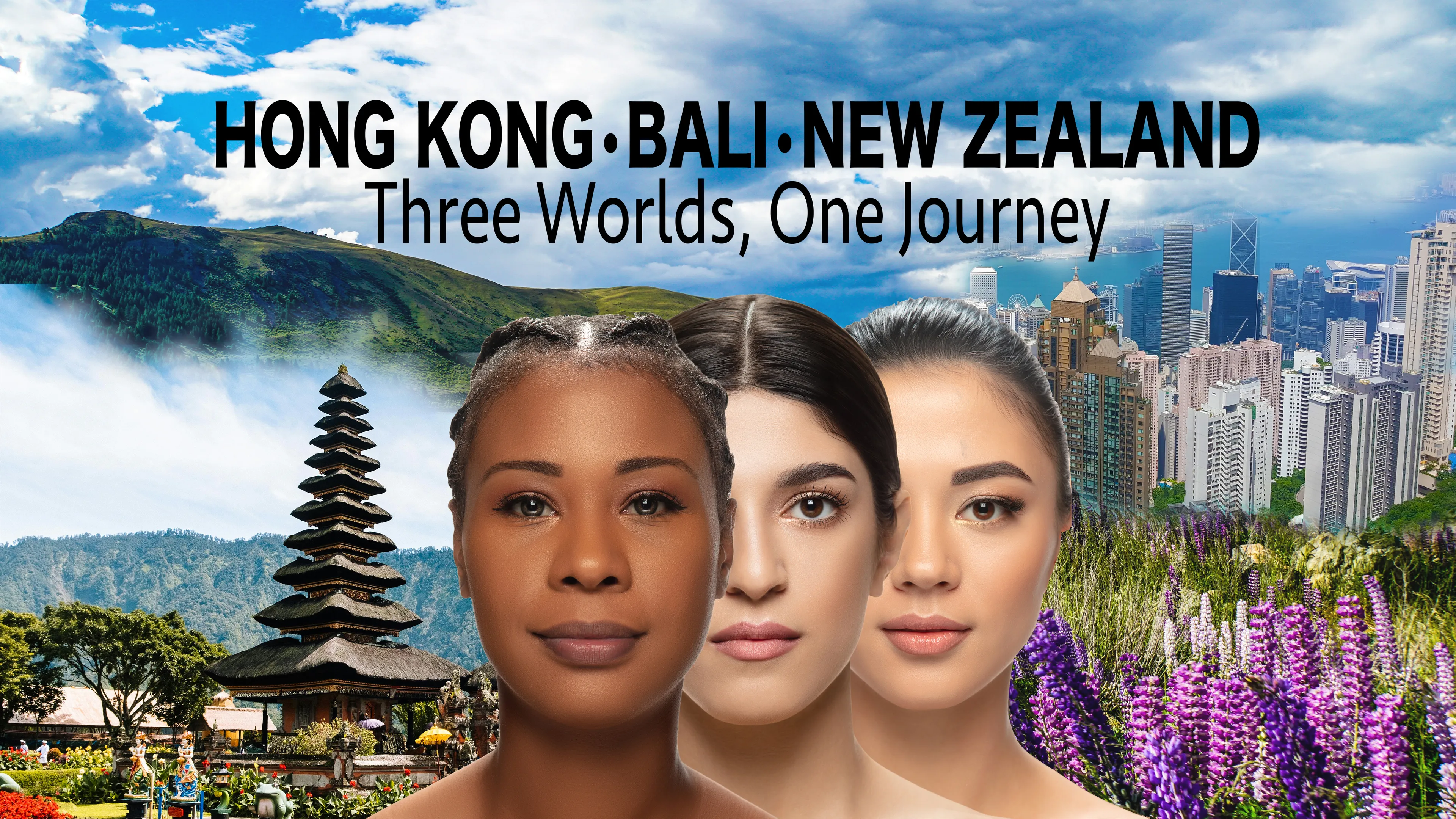 Hong Kong Bali New Zealand: Three Worlds, One Journey poster